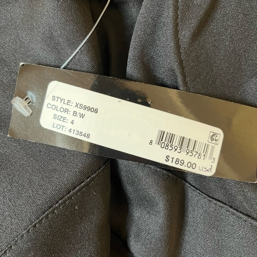 Xscape Black and Silver Crinoline Dress - Size 4 - FREE SHIPPING on Bundles $95+ - Picture 10 of 13